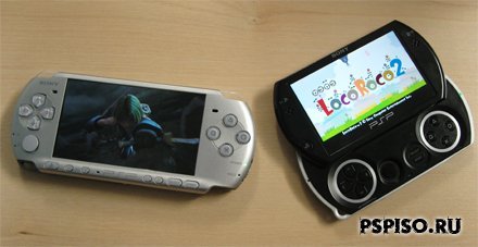 Демонстрация управления и игры на PSP GO