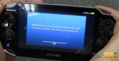Первые проблемы Skype для PS Vita