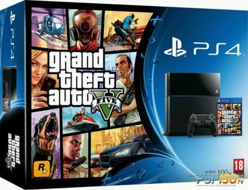 Бандл Grand Theft Auto V с белой и черной PlayStation 4