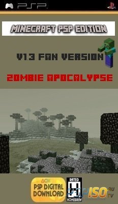 Minecraft PSP Edition v1.3 - Zombie Apocalypse [Fan Version][HomeBrew][2015]