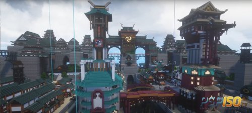 Пользователь создал в Minecraft город из игры Final Fantasy XIV