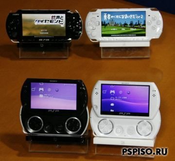 Сравнение PSP-3000 и PSP Go.