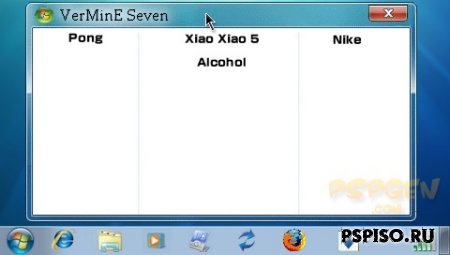 VerMinE Seven 5.01 - Windown SEVEN    PSP!