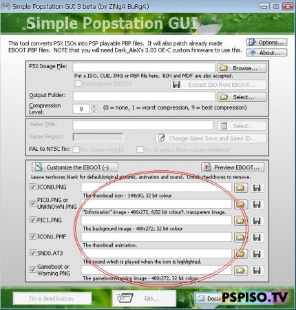 Simple Popstation Gui(v 3.0) -  psp,   psp,     psp, psp .