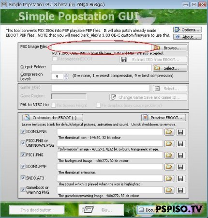 Simple Popstation Gui(v 3.0) - psp ,  psp slim,  ,   psp.