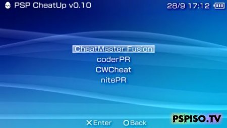 PSP CheatUp v0.33 -   psp,    psp,  psp 5.00 m33, psp  .