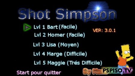 Shot Simpsons V3.0.1 -   psp,  ,   ,  psp.