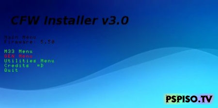 CFW Installer v3.0 -  psp,   a psp,    psp,     psp.