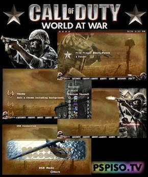 Call of Duty: World of War CTF 5.50 GEN -    psp , ,  ,  psp.