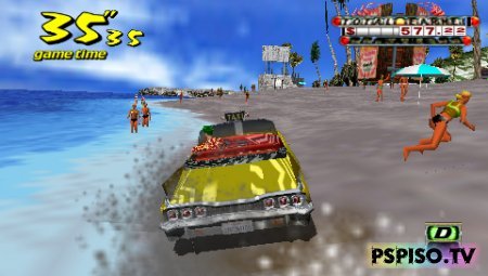 Crazy Taxi: Fare Wars 2.01 / NEW VERSION - USA - без регистрации, бесплатно, игры для psp скачать, одним файлом.