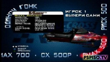 SNO Cross Championship Racing (PSP/PSX/RUS)
