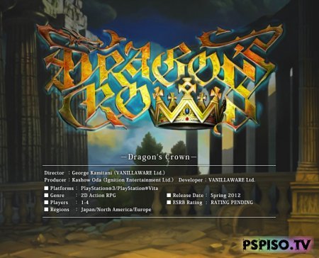 Dragon's Crown  Vanillaware   PS3  PS Vita