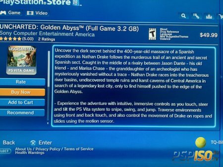 Uncharted: Golden Abyss    PSN