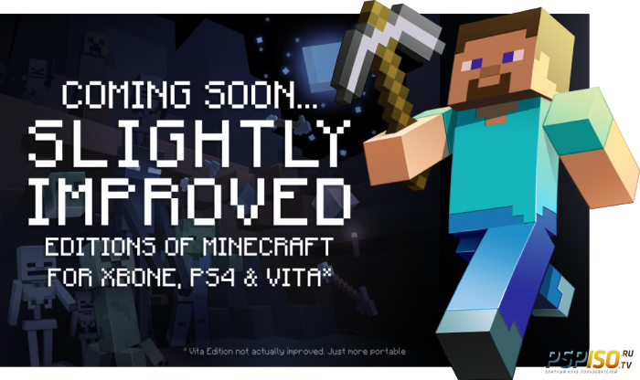 Дата выхода и цена Minecraft: PS Vita и PS4 Edition