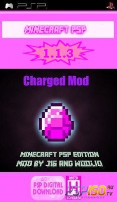 Minecraft PSP [Charged Mod] v 1.1.3 [HomeBrew][2015]